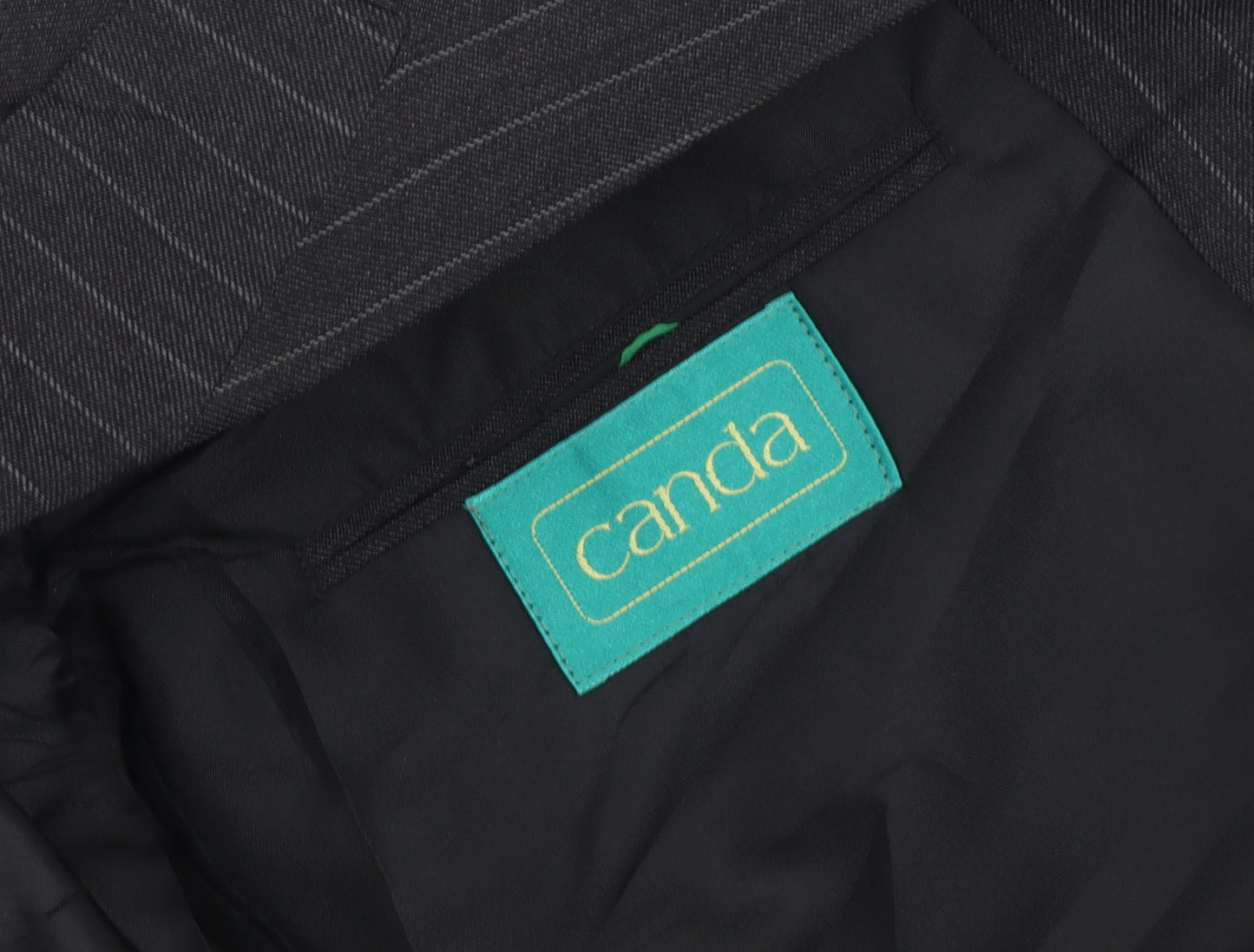 Mens UK Size 44 Canda Regular Black Suit Jacket