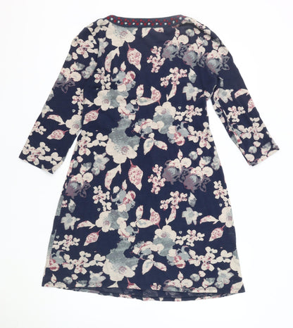 White Stuff Women's Floral Dress, Size 12, Multicoloured