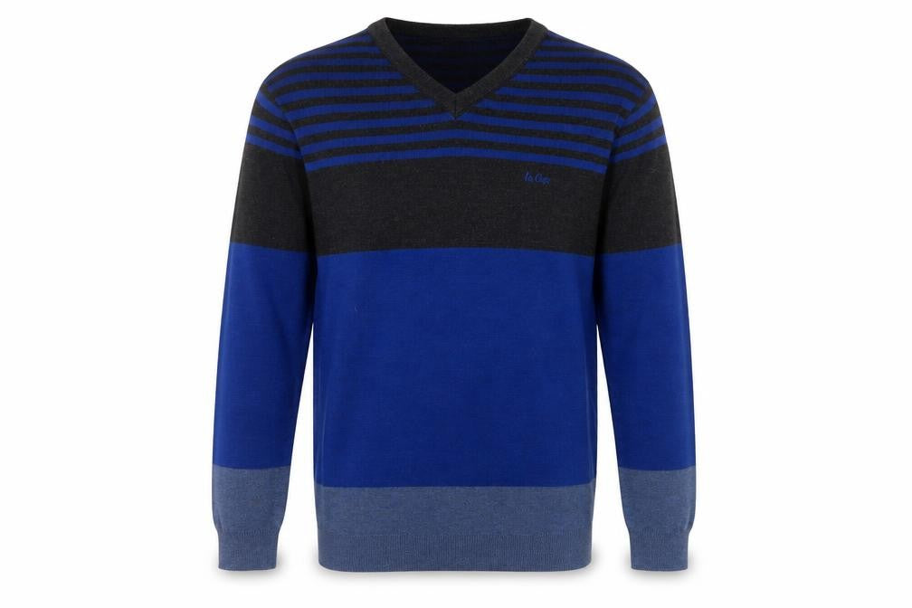 Mens UK Size L Lee Cooper Blue Pullover Jumper