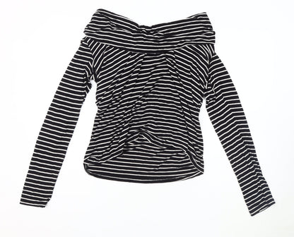 Womens UK Size Maternity JoJo Maman Bébé Black Basic Blouse