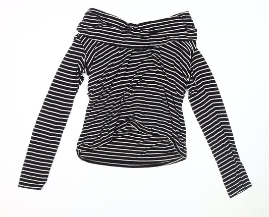 Womens UK Size Maternity JoJo Maman Bébé Black Basic Blouse