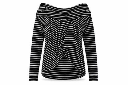 Womens UK Size Maternity JoJo Maman Bébé Black Basic Blouse