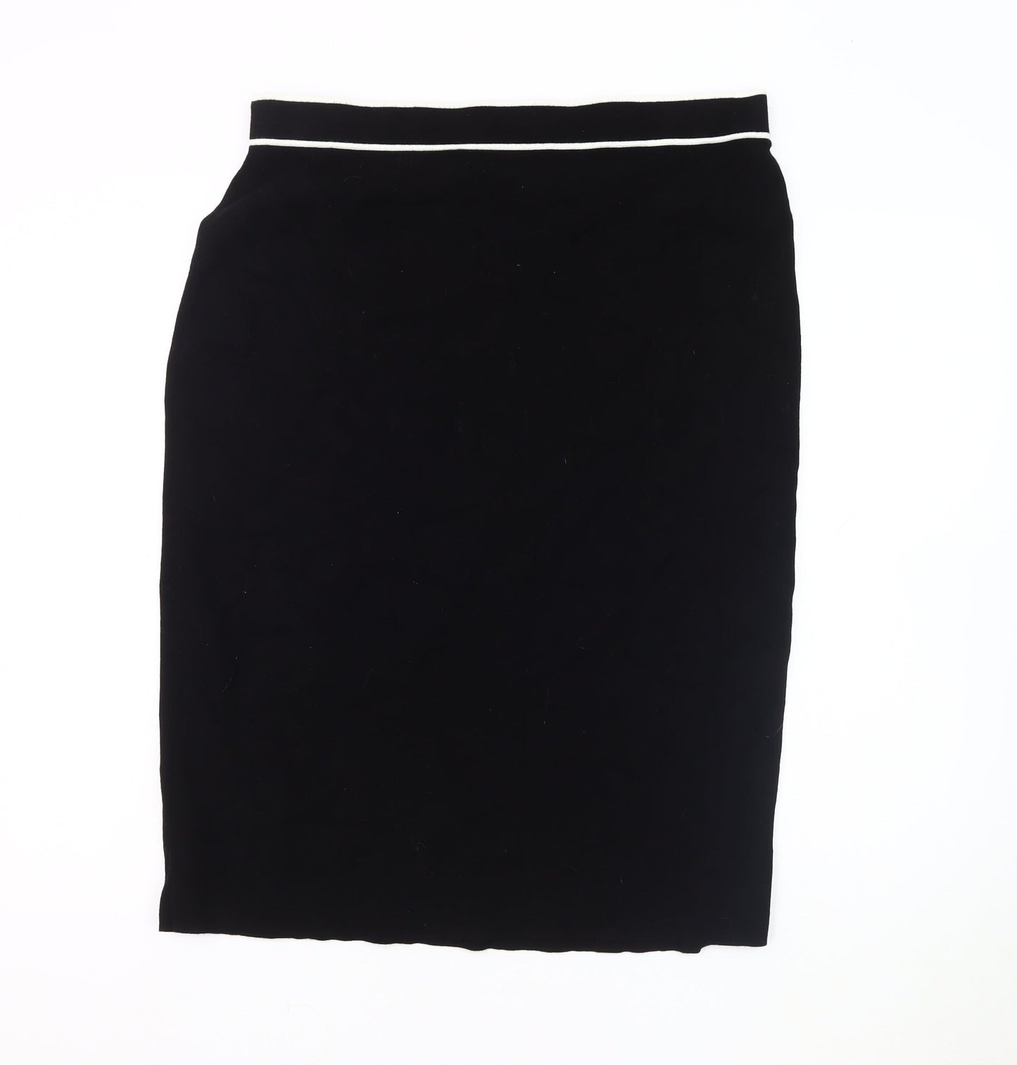 Hobbs Women's Black Pencil Skirt, Size L, No Pattern