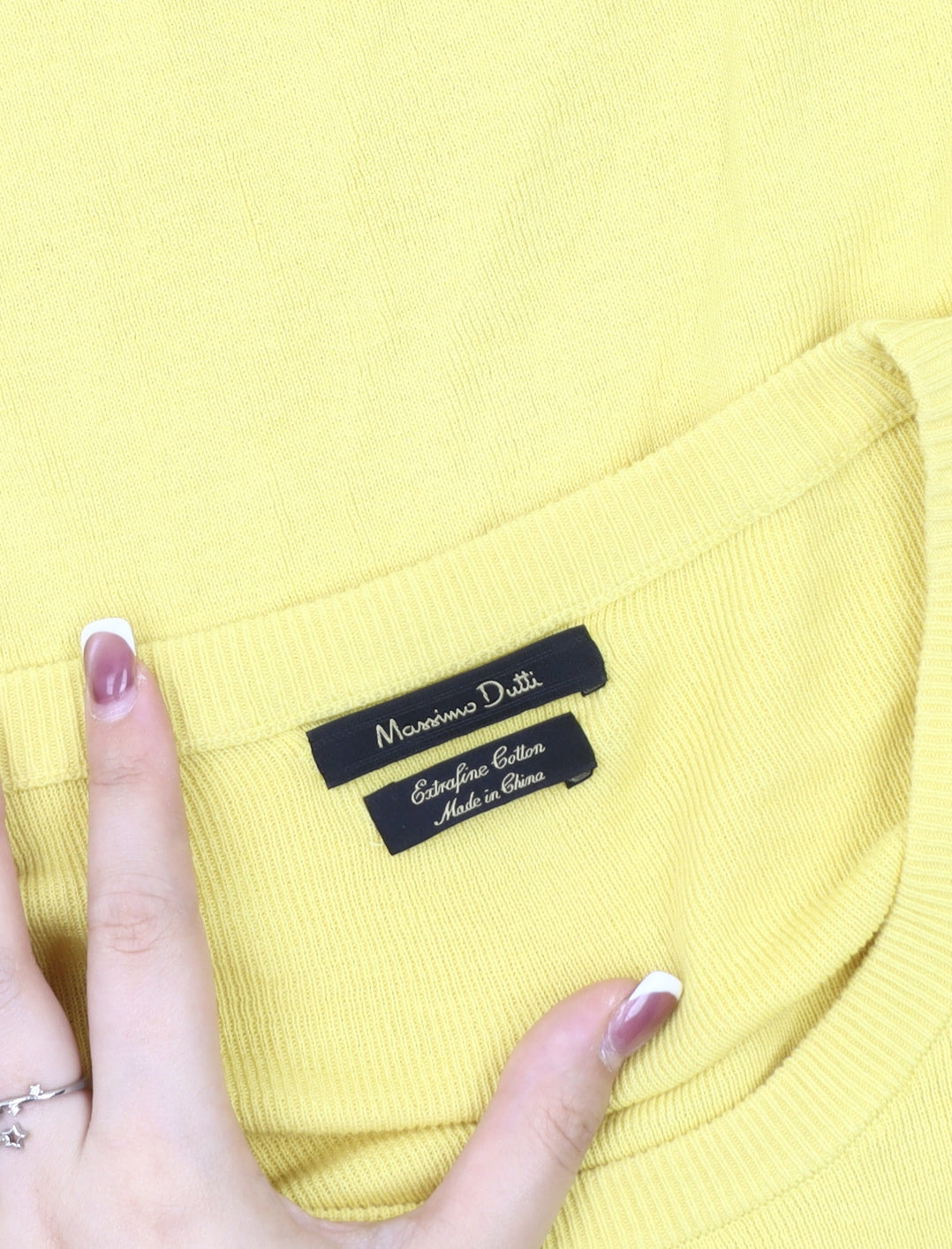 Womens UK Size L Massimo Dutti Yellow Pullover Jumper