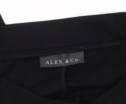 Womens UK Size 8 Alex & Co.   Black Trousers