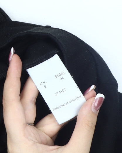 Womens UK Size 8 Alex & Co.   Black Trousers