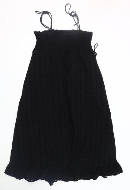MNG Black Sleeveless Dress XS with Strappy Sleeves
