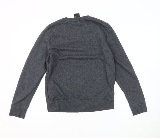 Adidas Women's Grey Pullover Sweatshirt, Size S