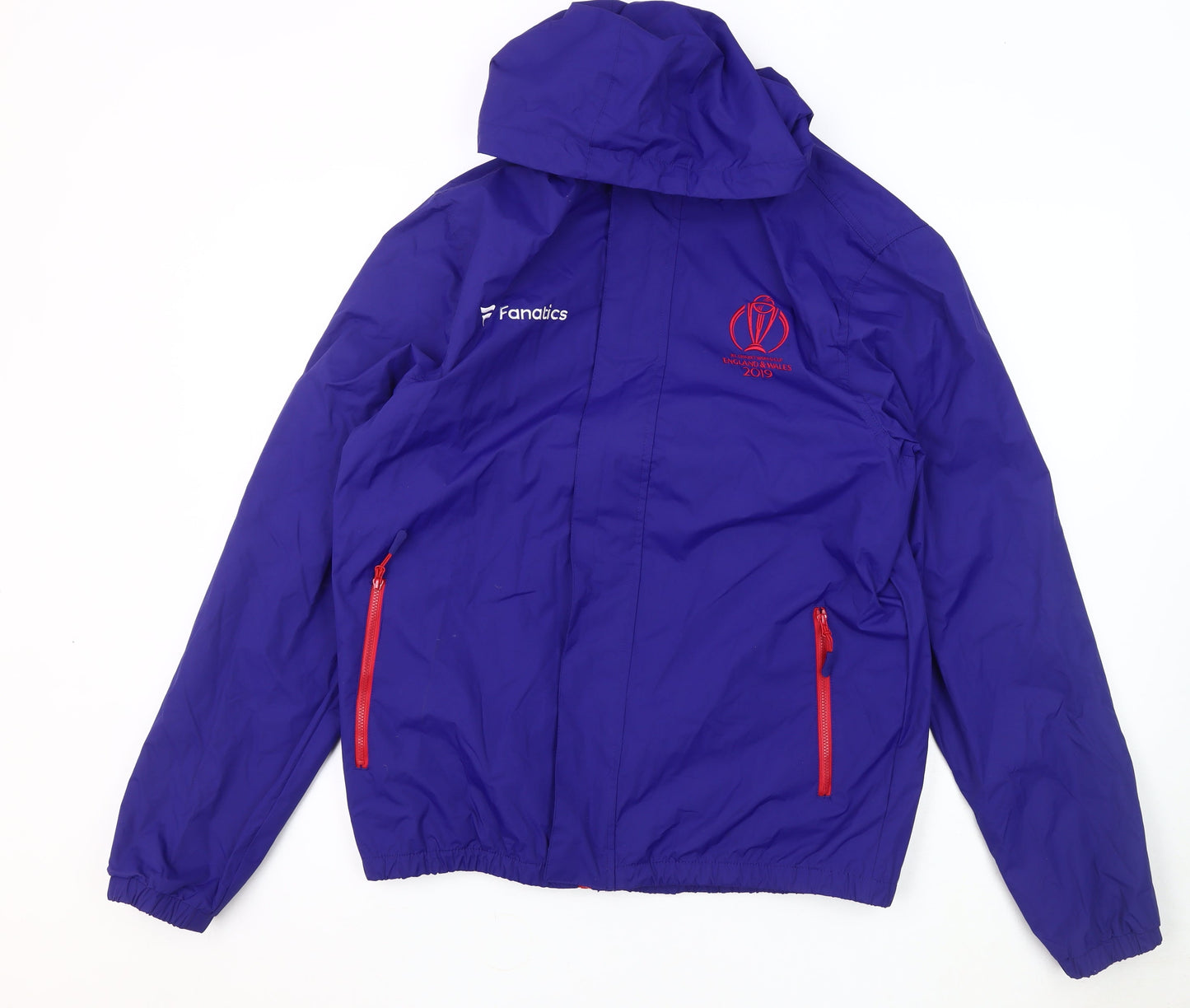 Mens UK Size M Fanatics Blue Windbreaker Coat