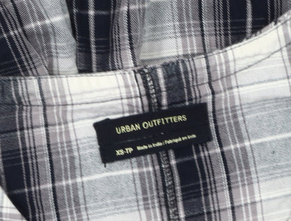Urban Outfitters Women's Grey Plaid Shirt Dress XS