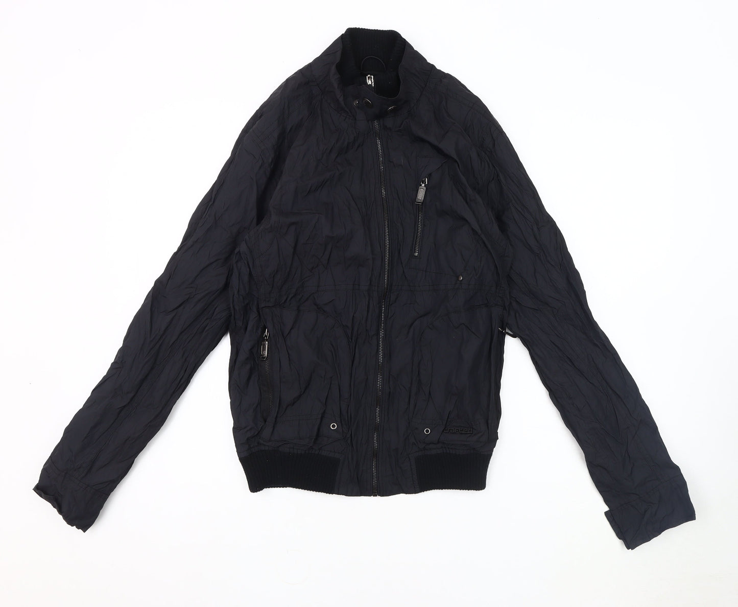 Mens UK Size S Crafted Black Bomber Jacket