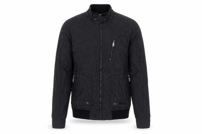 Mens UK Size S Crafted Black Bomber Jacket