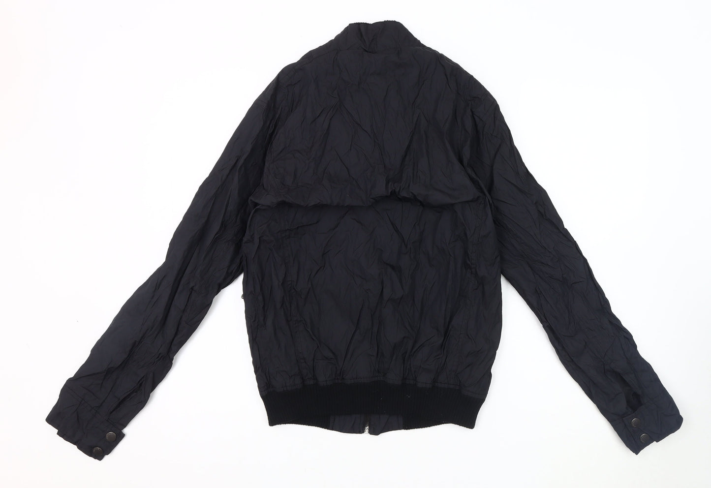 Mens UK Size S Crafted Black Bomber Jacket