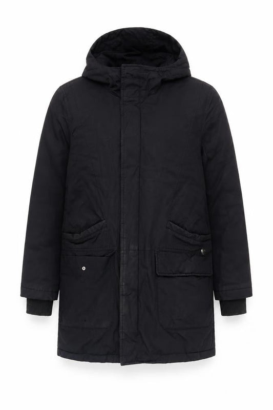 Mens UK Size S Jasper Conran Black Parka Coat