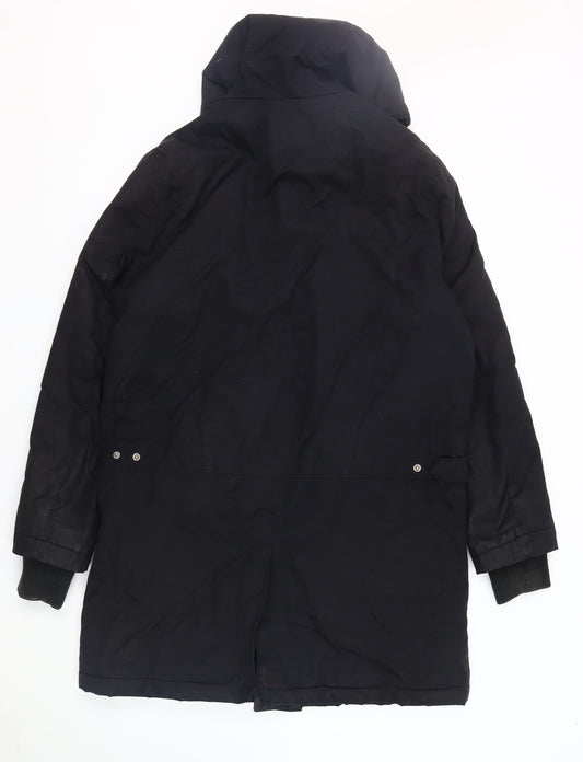 Mens UK Size S Jasper Conran Black Parka Coat