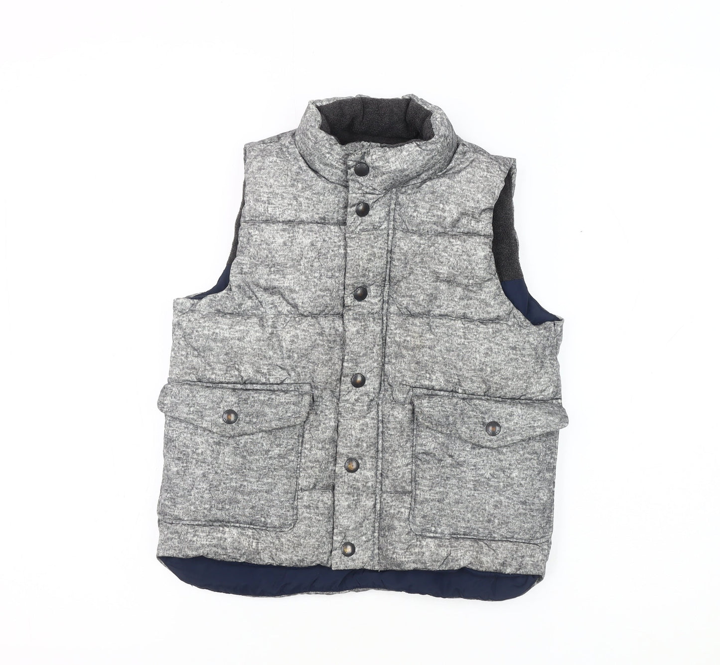 Gap Boys Grey Sleeveless Puffer Jacket 5 Years Winter Casual