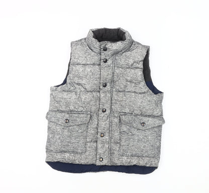 Gap Boys Grey Sleeveless Puffer Jacket 5 Years Winter Casual