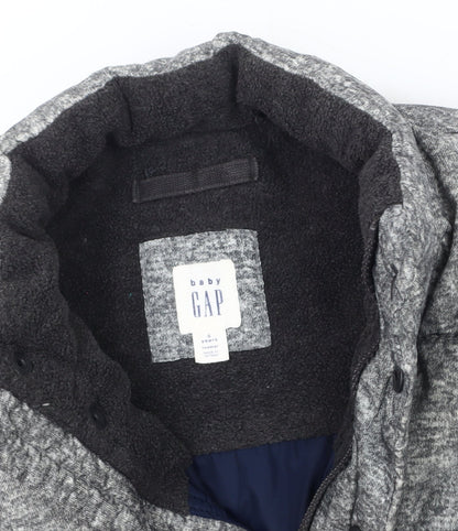 Gap Boys Grey Sleeveless Puffer Jacket 5 Years Winter Casual