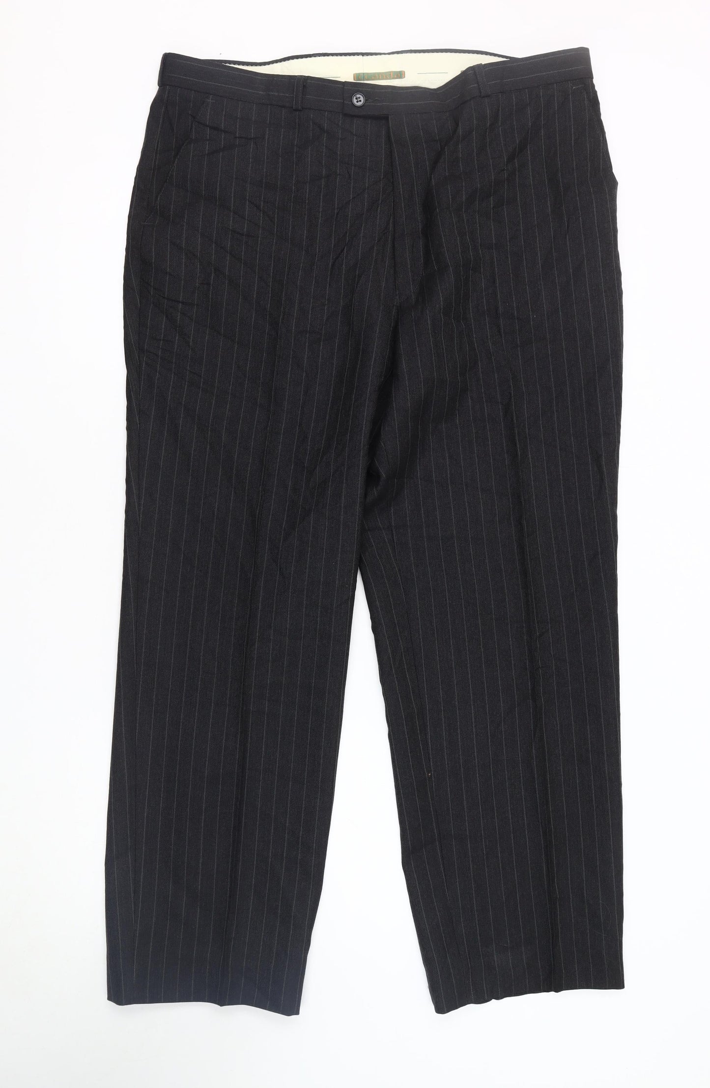 Mens UK Size Medium Canda  Dress Pants Black Trousers