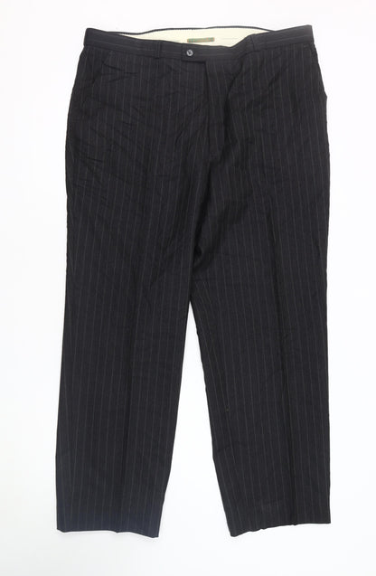 Mens UK Size Medium Canda  Dress Pants Black Trousers