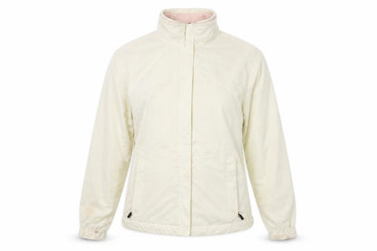 Womens UK Size M Green Lamb Ivory Windbreaker Coat