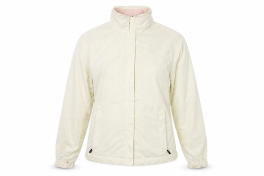 Womens UK Size M Green Lamb Ivory Windbreaker Coat
