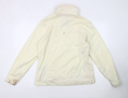 Womens UK Size M Green Lamb Ivory Windbreaker Coat