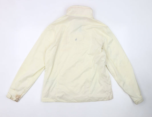 Womens UK Size M Green Lamb Ivory Windbreaker Coat
