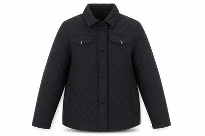 Womens UK Size 12 Brave Soul Black Quilted Coat