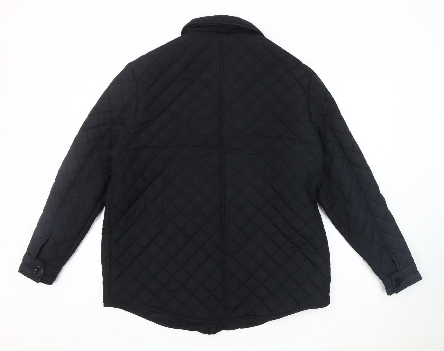 Womens UK Size 12 Brave Soul Black Quilted Coat