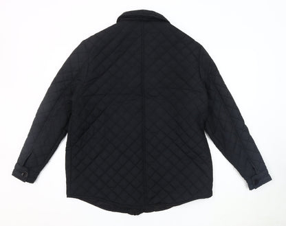 Womens UK Size 12 Brave Soul Black Quilted Coat