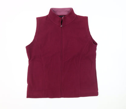 ISLE Essentials Women's Red Fleece Waistcoat Size L
