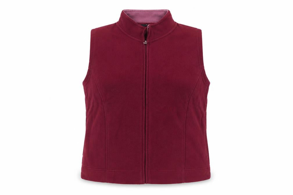 ISLE Essentials Women's Red Fleece Waistcoat Size L