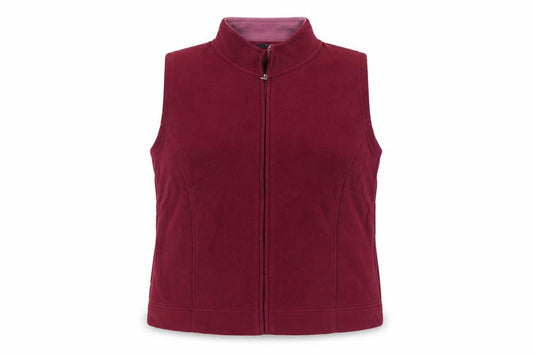 ISLE Essentials Women's Red Fleece Waistcoat Size L