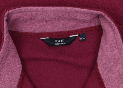 ISLE Essentials Women's Red Fleece Waistcoat Size L