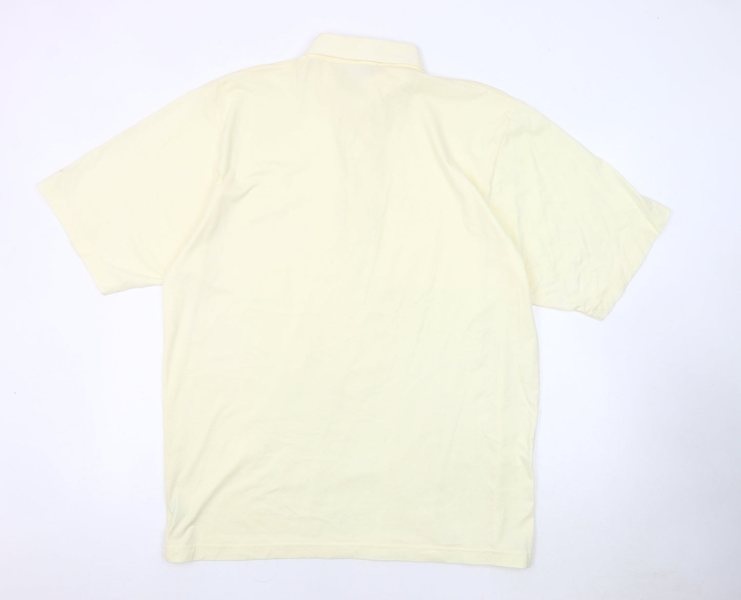 Glenmuir Men's Ivory Short Sleeve Polo XL