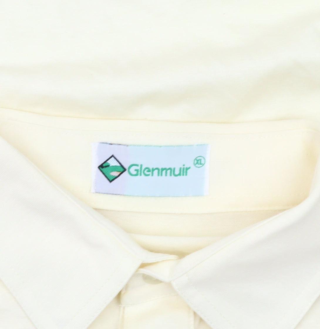 Glenmuir Men's Ivory Short Sleeve Polo XL