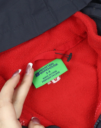Mountain Warehouse Boys Red & Black Hooded Jacket 2-3 Years