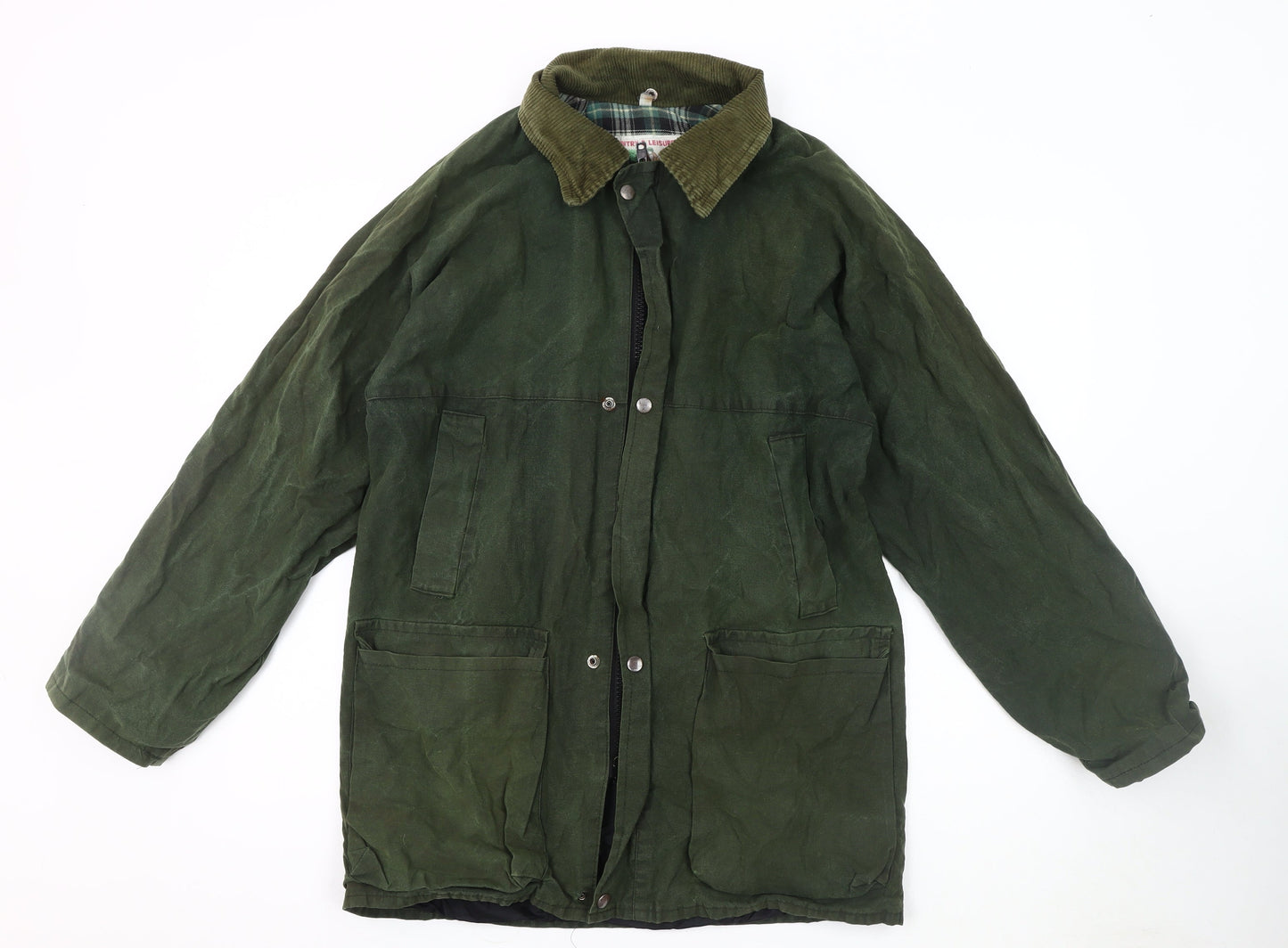 Mens UK Size S Country & Leisure Wear Green Overcoat