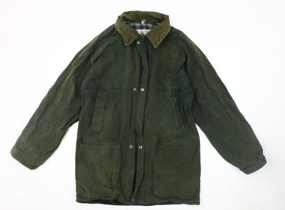Mens UK Size S Country & Leisure Wear Green Overcoat