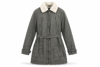 Womens UK Size 14 Maine New England Grey Parka Coat