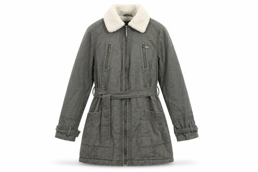 Womens UK Size 14 Maine New England Grey Parka Coat