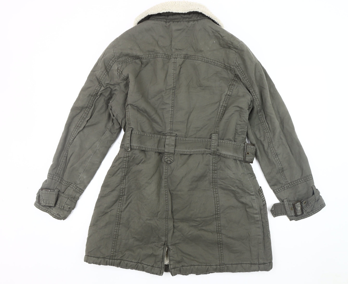 Womens UK Size 14 Maine New England Grey Parka Coat