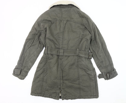 Womens UK Size 14 Maine New England Grey Parka Coat