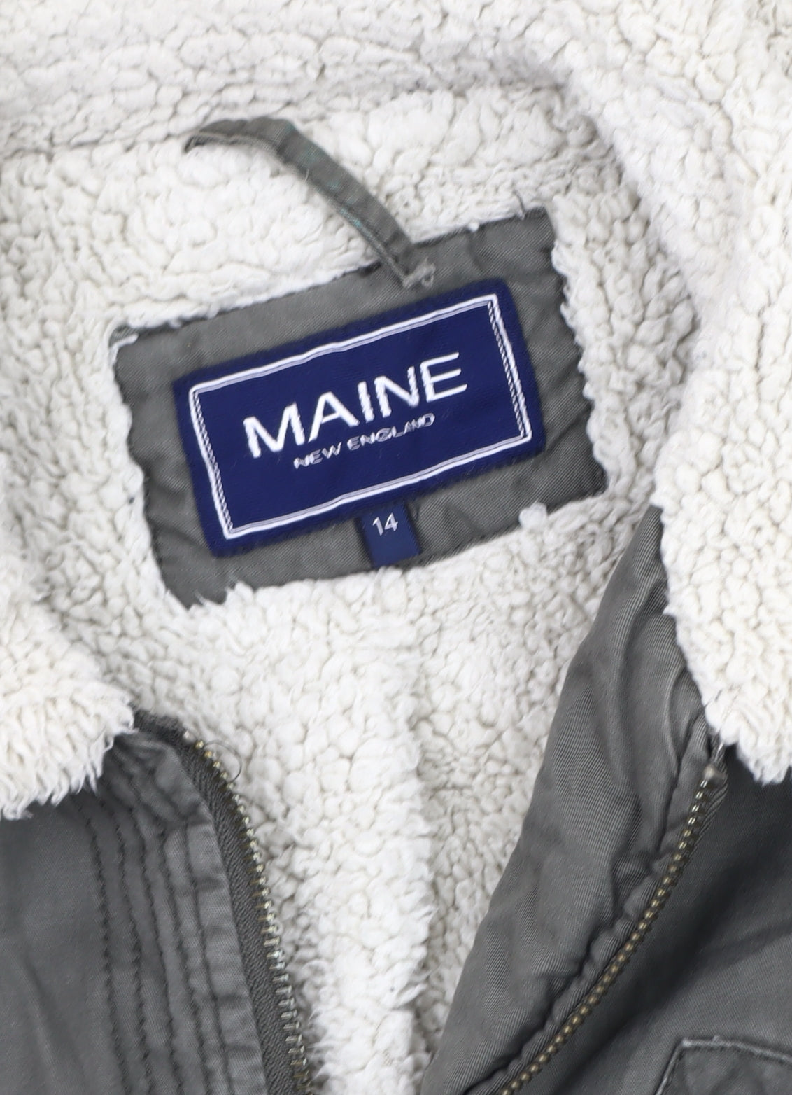Womens UK Size 14 Maine New England Grey Parka Coat