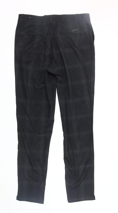 Slazenger Men’s Black Check Trousers XL