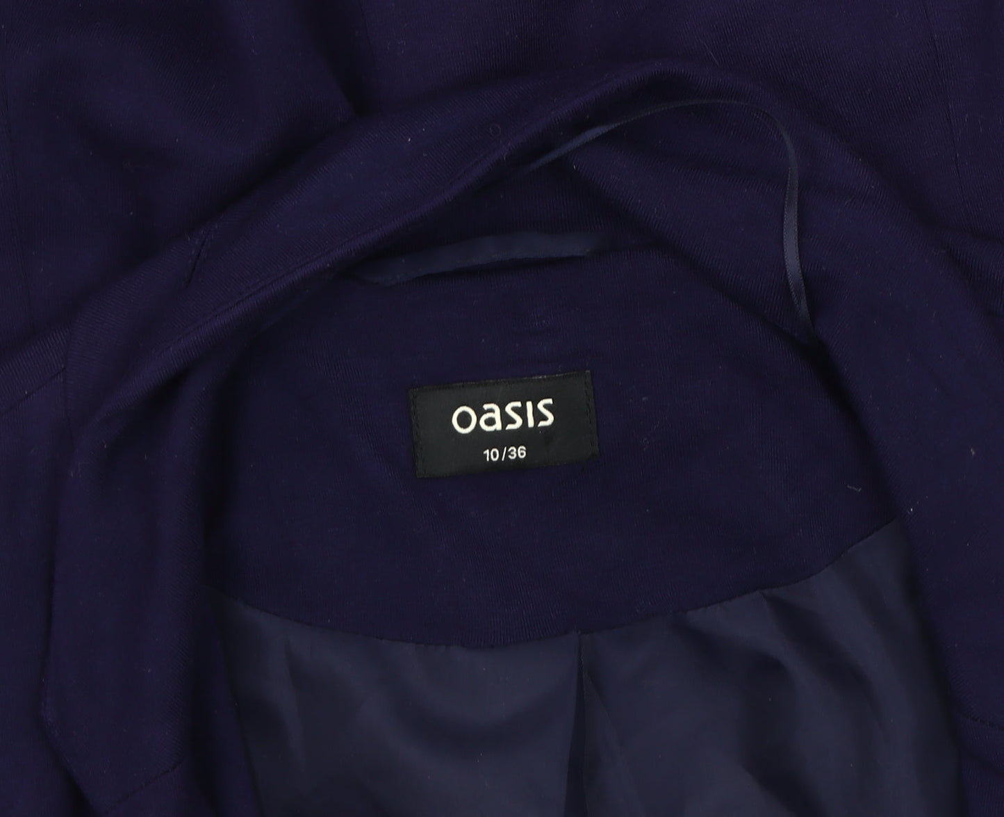 Oasis Women's Blue Blazer, Size 10, Notch Lapel