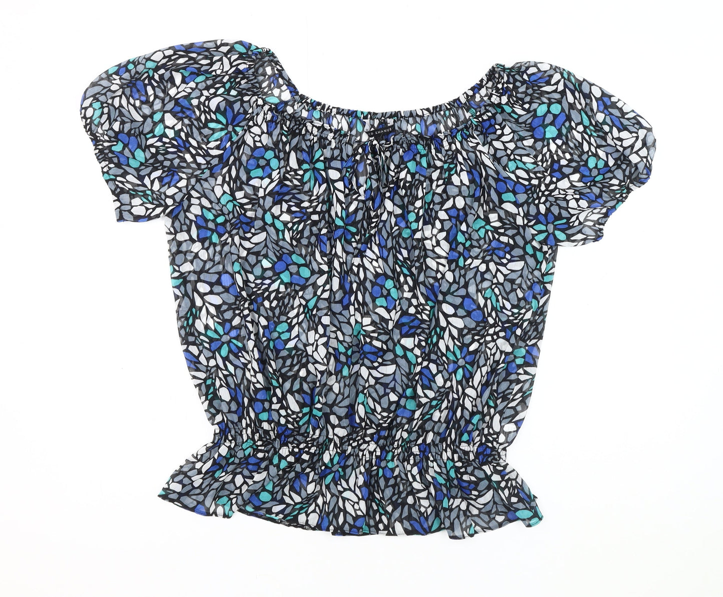 Womens UK Size 14 David Emanuel Multicoloured Tunic Blouse