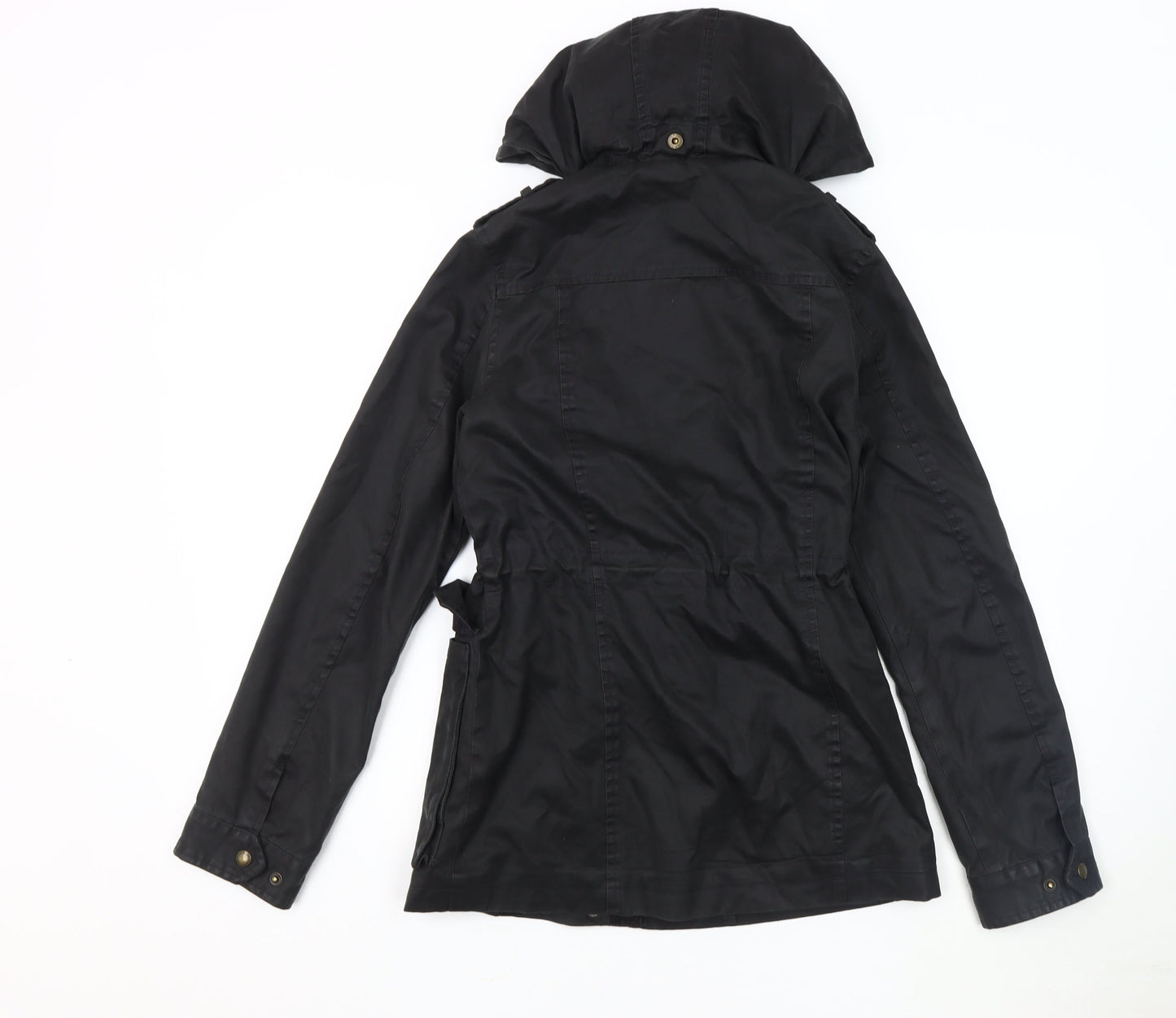 Fat Face Women's Black Jacket Size 6 Anorak
