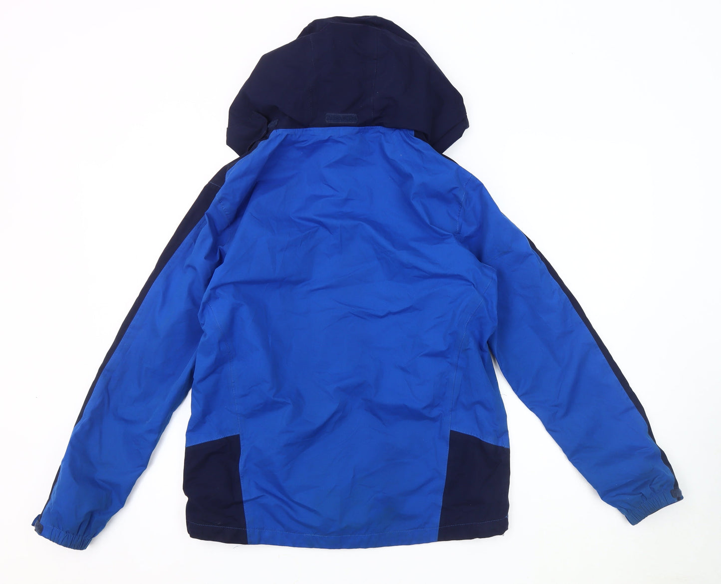 Peter Storm Boys Blue Colourblock Rain Coat 13 Years Hooded